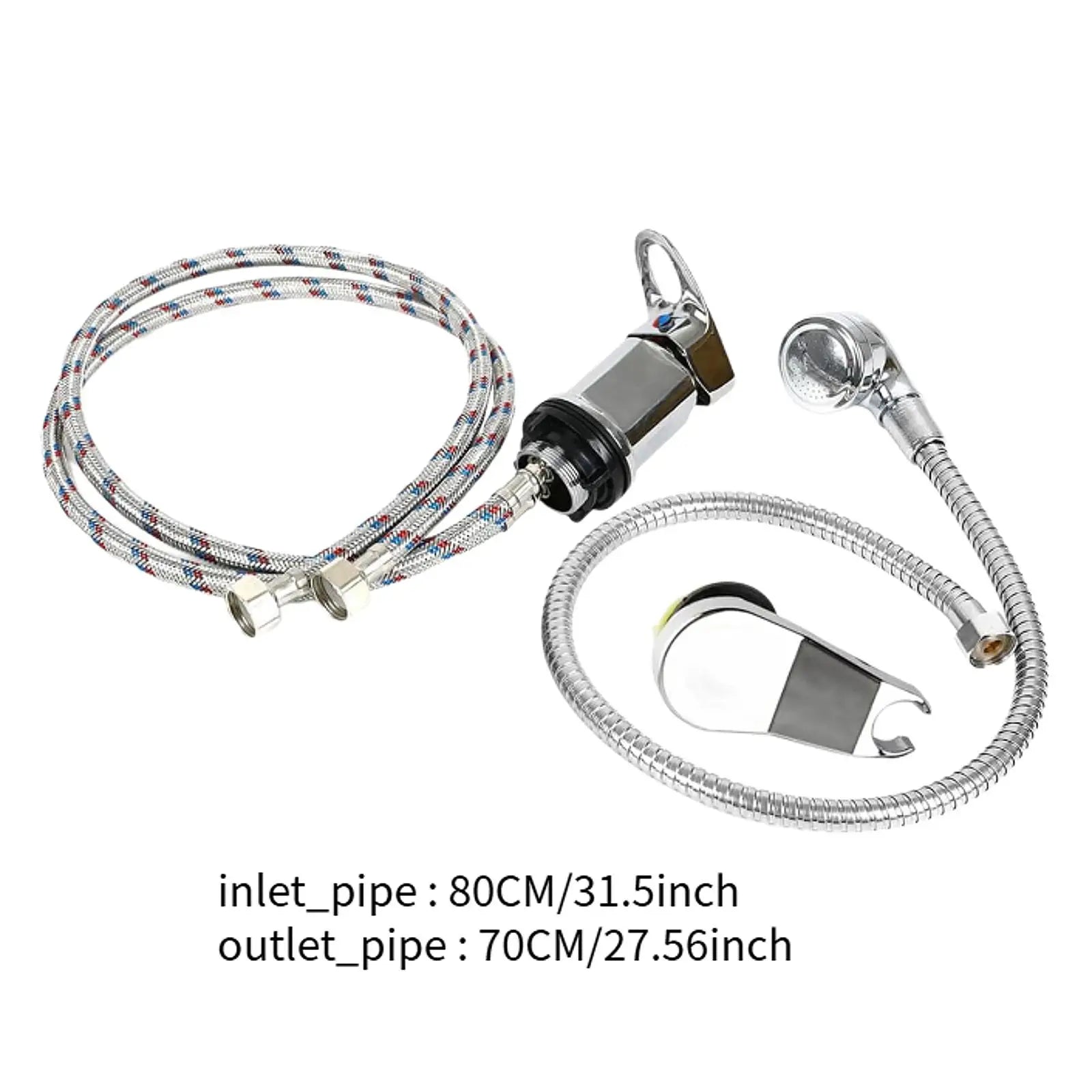 Mixer Tap Bath Sink Faucet Shower Head Spray Hose Push On Washing Hairdresser For Barber Shop Salon Shampoo Accessories