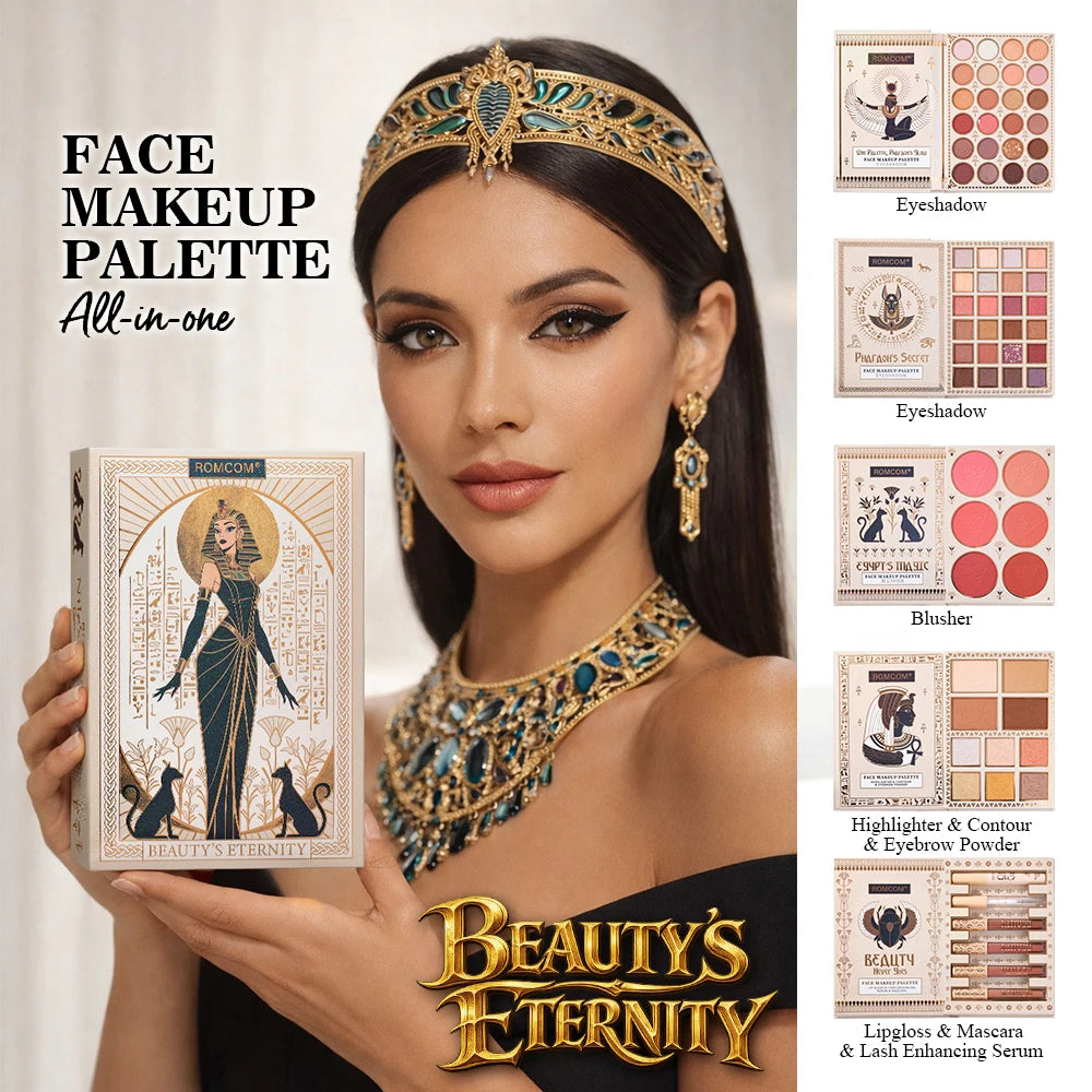 5-Page All-in-One Makeup Book Eye Shadow Powder Blusher High Gloss Powder Facial Mask Lip Gloss Mascara Essence Eye Black