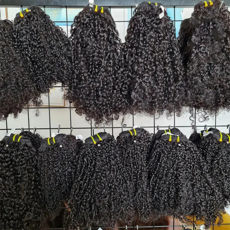 Wholesale 100% Virgin Vietnamese Hair Bundles Double Drawn 30 Inch Curly Hali Hair Weaving Extensions for Pixie Curls Super Remy