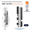Ip66 Tuya Security Glass Sliding Door Lock Electronic Fingerprint Face Recognition Smart Door Lock Digital Lock for Slide Door