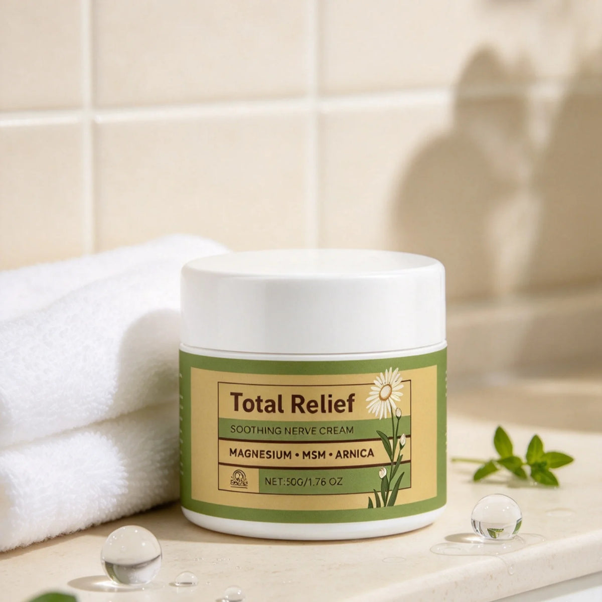 Total Relief Soothing Nerve Cream Deep Nourishing Skin Prevents Dryness Reduce Tightness Long Lasting Hydration Skin Relief Balm