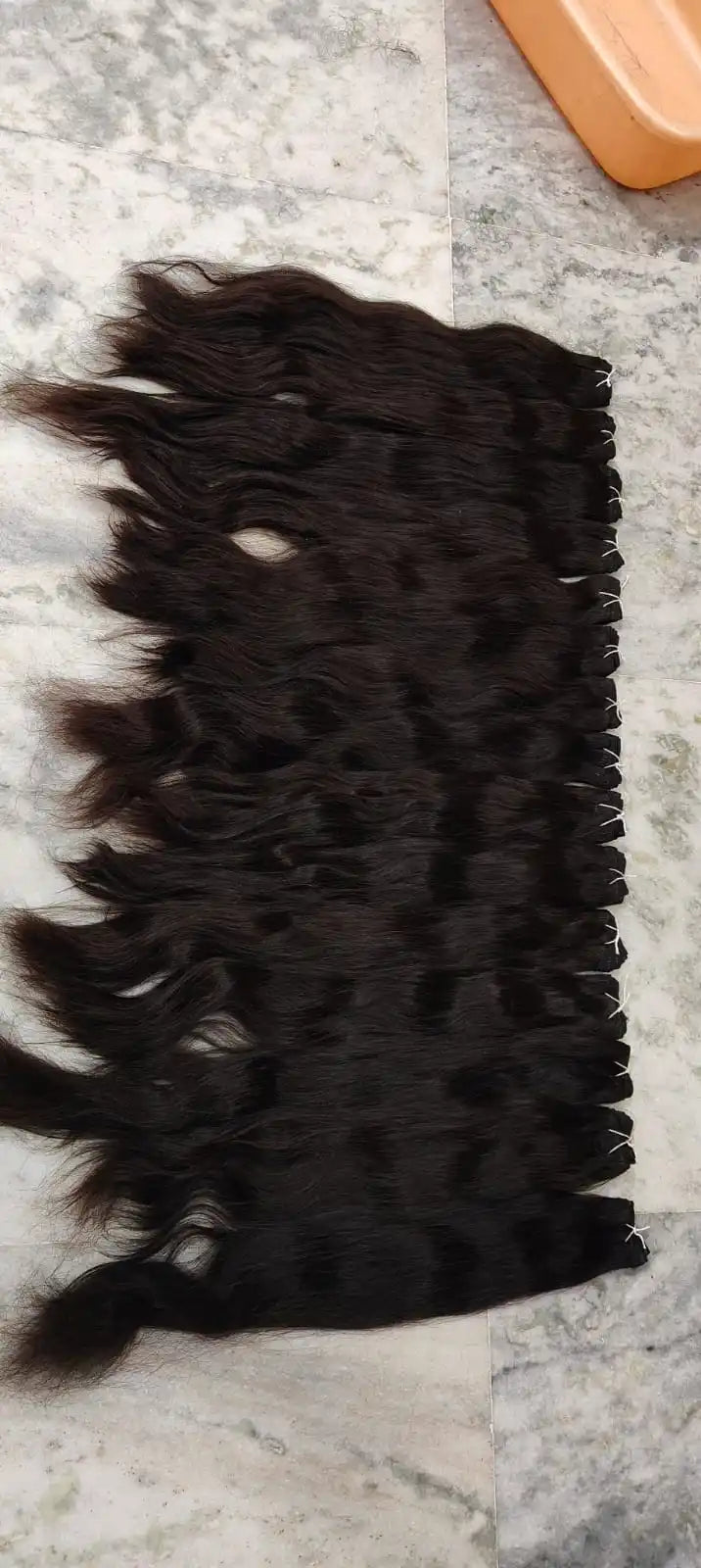 Unprocessed Natural Wave Curly Virgin Black Human Hair Extensions Cheap Vendor Machine Double Weft Indian Temple Raw Hair Color