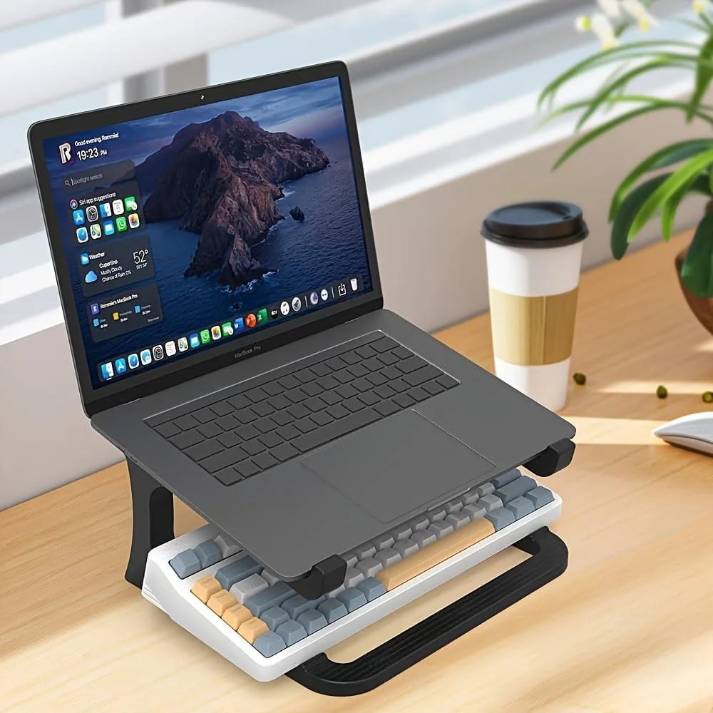 Laptop Stand for Desk Detachable Plastic Laptop Holder Computer Riser for Better Cooling for 10-15.6inches Laptop