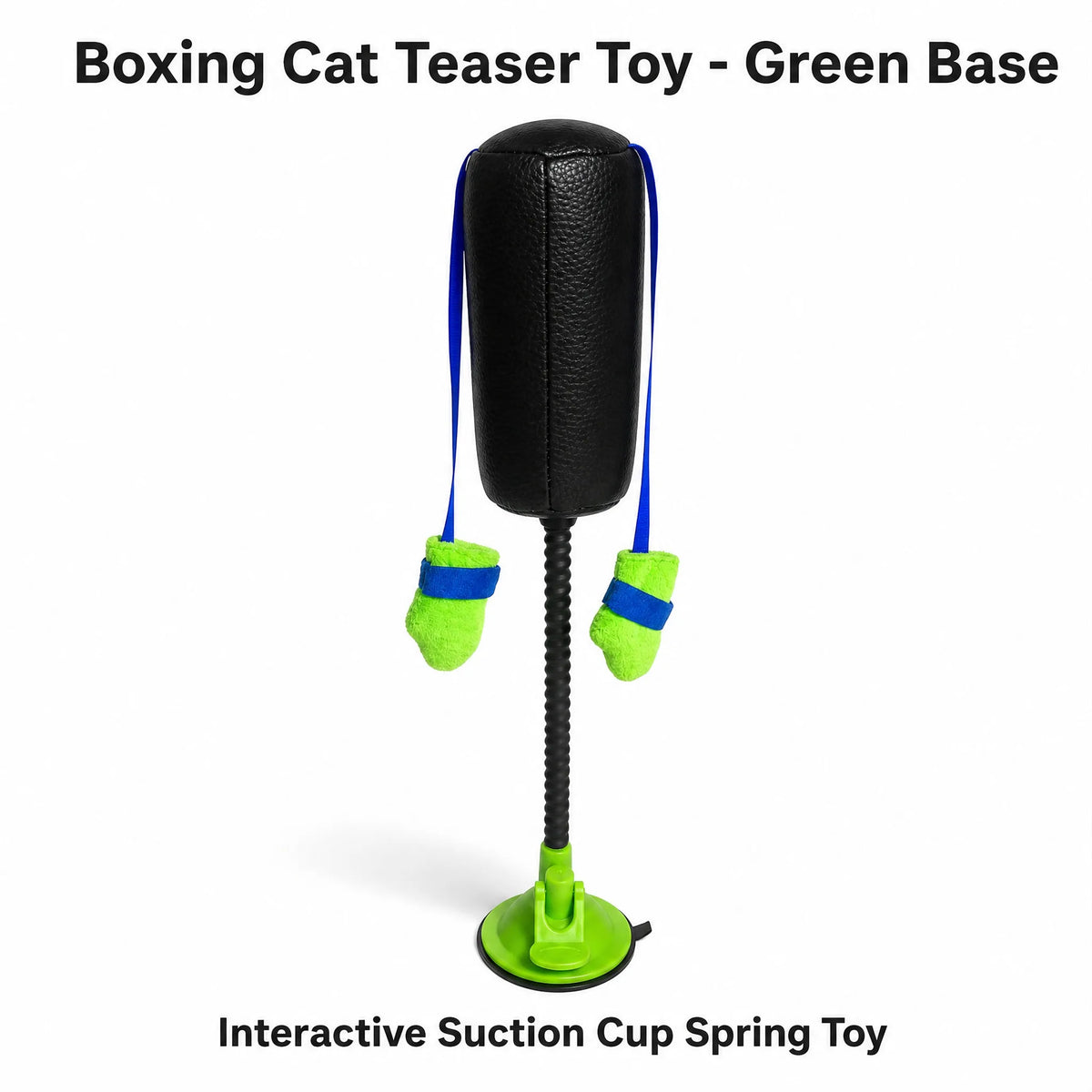 Paw Punch Cat Boxing Toy Cat Punching Bag with Boxing Gloves-Interactive Exercise Toy Indoor Play Durable Suction Cup Activity
