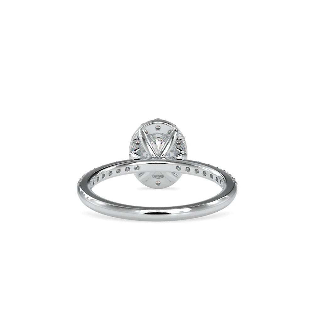 Hot Selling Oval Cut Lab Grown Diamond Engagement Ring High Quality Silver Plated Luxury Jewelry 29 Stones VS-VVS Clarity