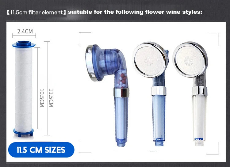 3/5/10 Pcs Shower Head Filter,Replacement Shower Head Cotton Filter Set Water Purification,Bathroom Accessories