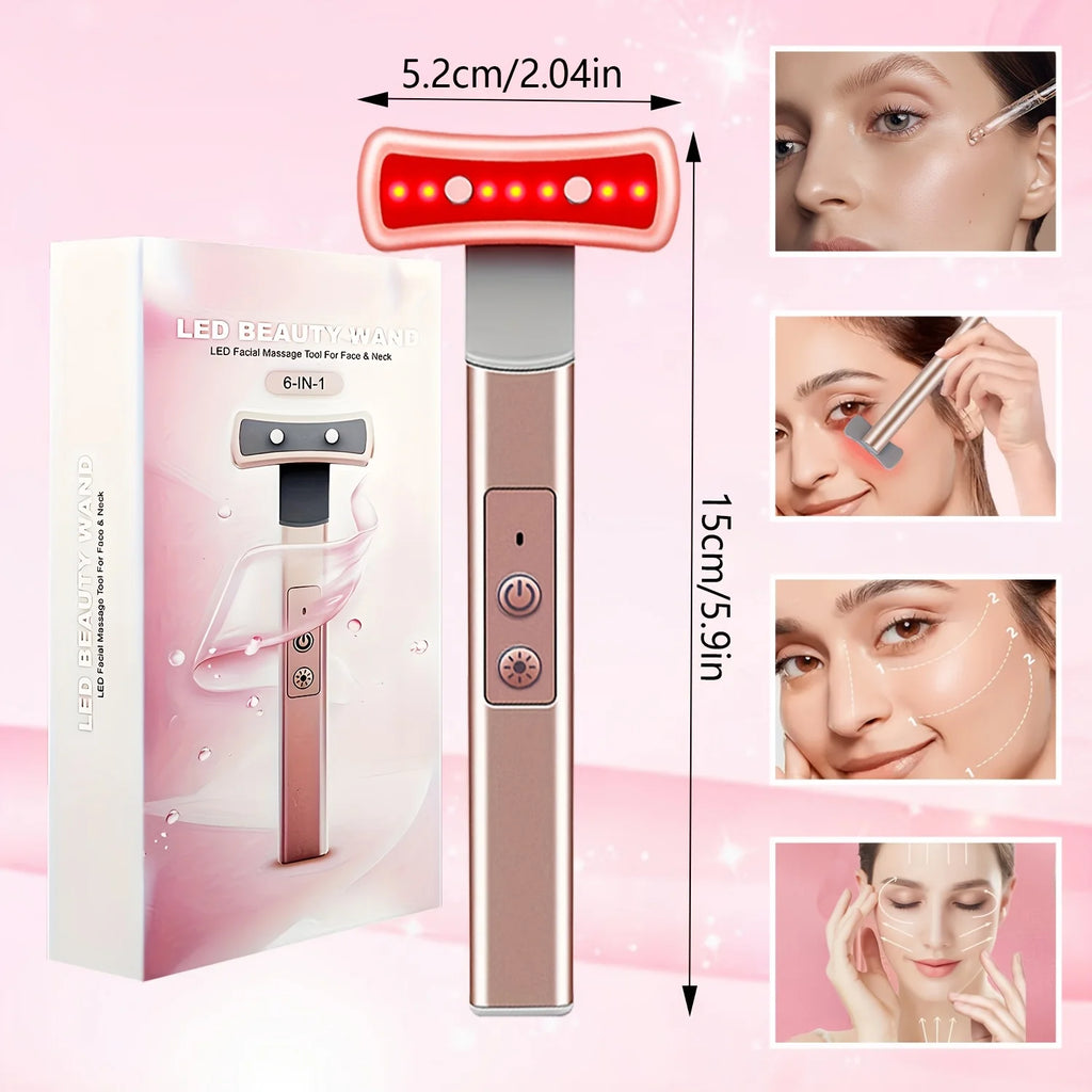 Eye Beauty Device, Multifunctional Facial and Eye Care Stick, Vibration Massager, Eye Massager, Massage Beauty Device, Rechargeable Beauty Device, Eye and Facial Massage Stick, Great Partner for Skin Care, Portable Rechargeab
