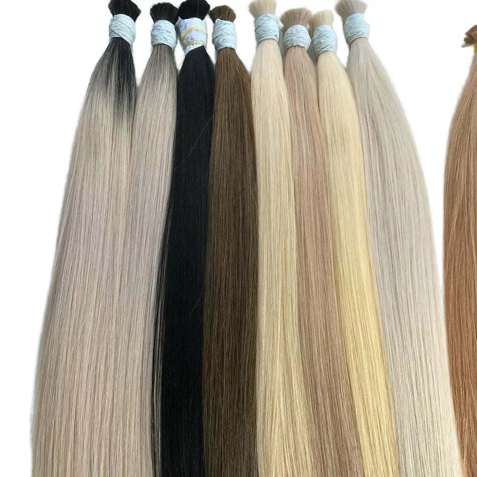 Virgin Remy Human Bulk Hair Extensions Super Double Drawn Vietnam Premium Quality with Raw Hair Hali Hair