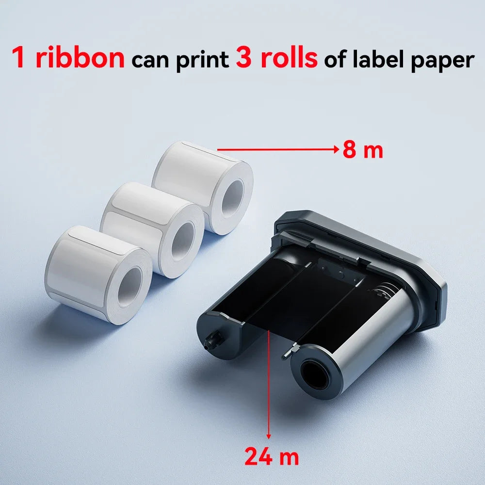 NIIMBOT M2 M3 Laser Silver Heat Thermal Transfer Label DIY Silver Label Sticker for Office/Home/Outdoor Nameplate Sticker