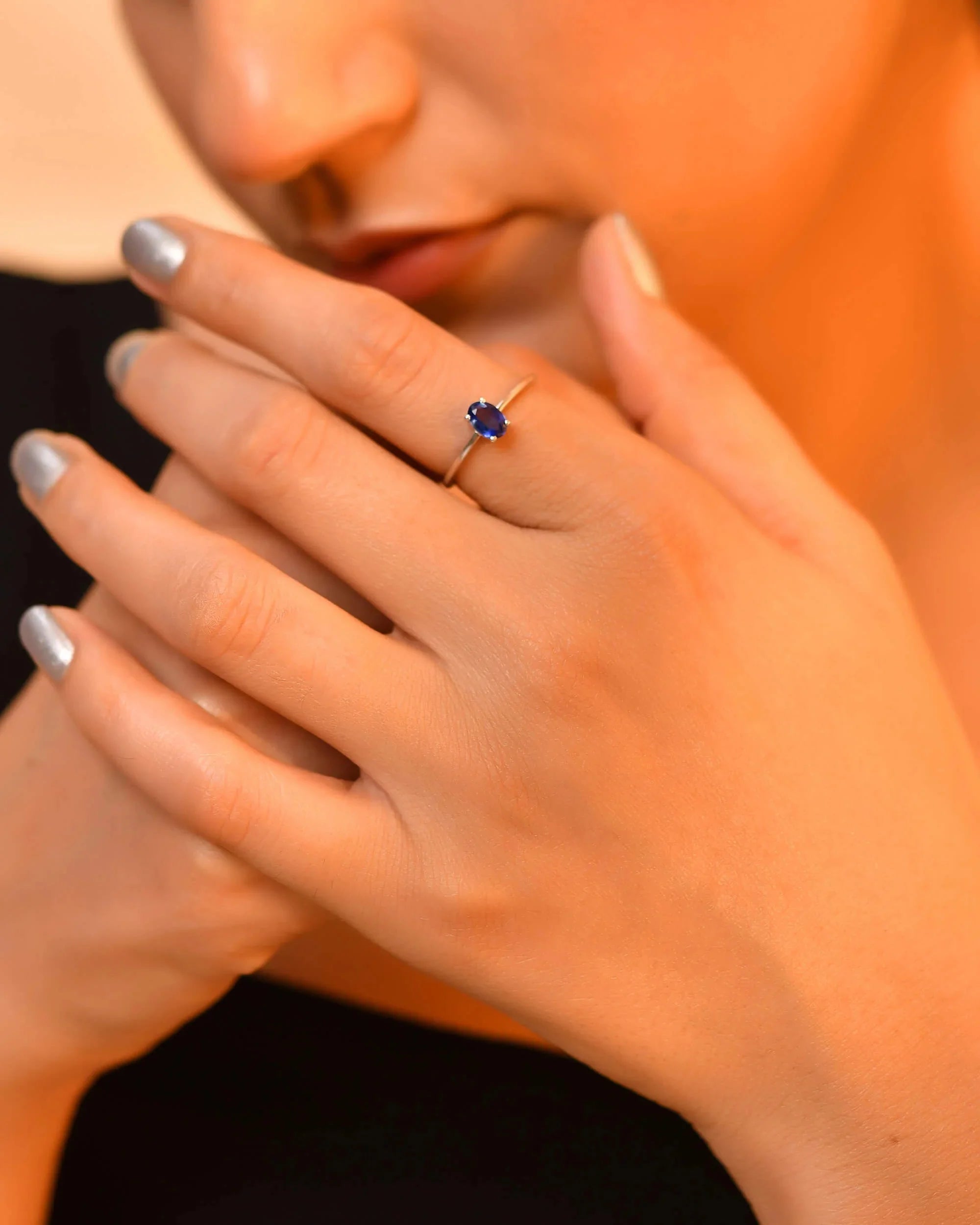 Classic Rose Gold Plated Silver Heart Shape Ring Striking Kynite Gemstone Elegant Engagement Wedding Anniversary Gift Fine