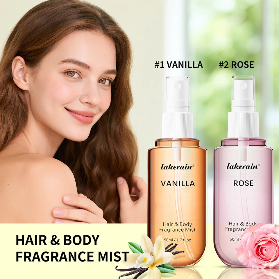 Perfume  for Men Women Use For Skin Body & Hair Fragrance Mist Luxury Long Lasting Perfume Collection Vanilla and Rose