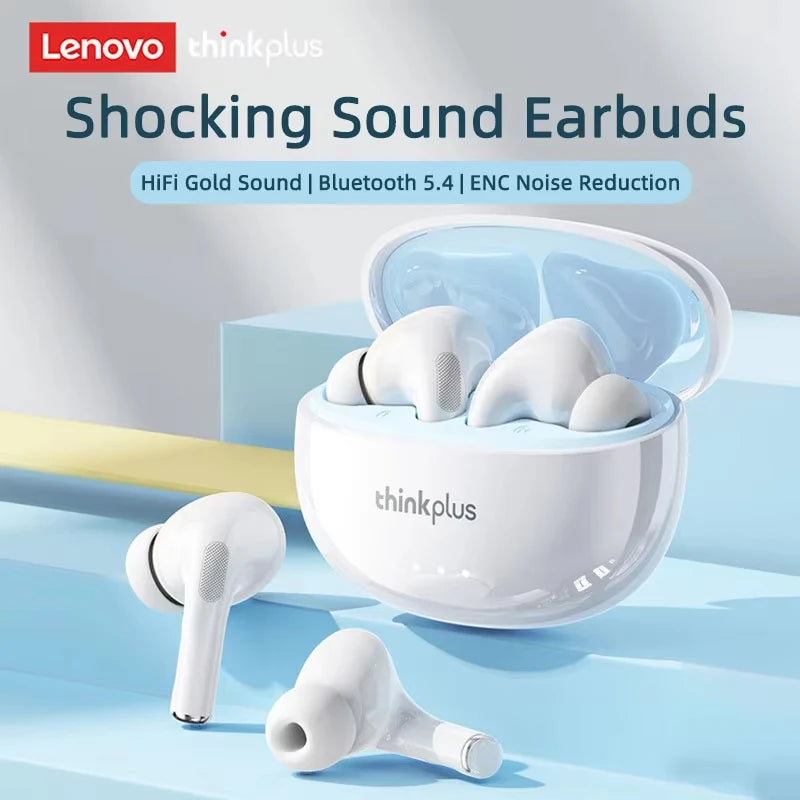 Lenovo LP5 Pro Wireless Bluetooth 5.4 Earphones TWS HiFi Sound Headphones Earbuds Gaming Sports Headset Touch Control With Mic