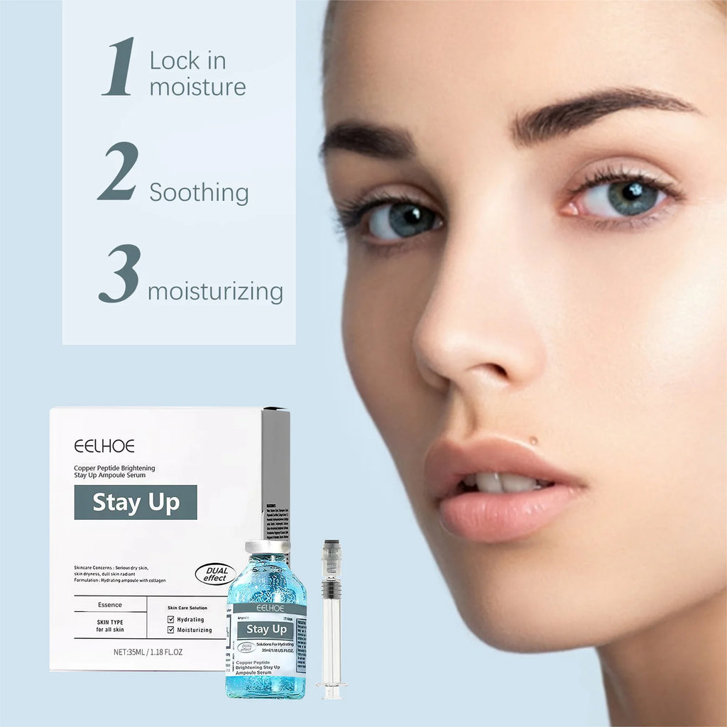 EELHOE Hyaluronic Acid Moisturizing Serum Deep Nourishing Smooth Skin Whitening Brighten Skin Care Products Hydrating Face Serum