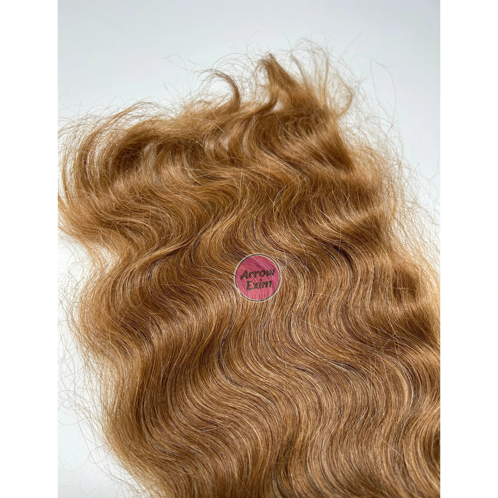 Arrow Exim Bleached Honey Blonde Remy Hair Weave 100g Double Weft Bundles Raw Indian Human Hair Single Drawn Ends
