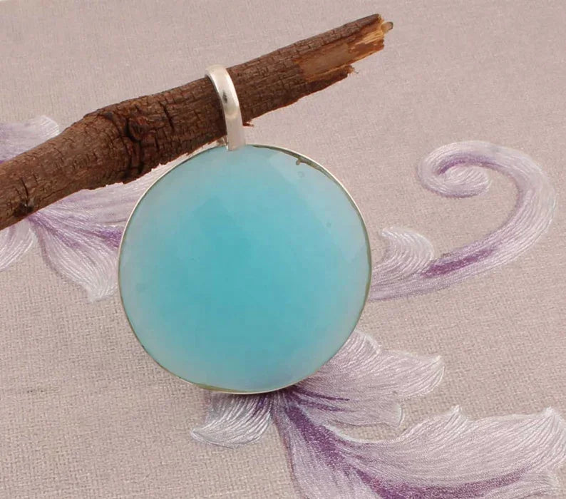925-Sterling Silver Fine Jewelry Pendant & Charm High Quality Natural Onyx Gemstone Light Pendant Gold Plating Women's Classic