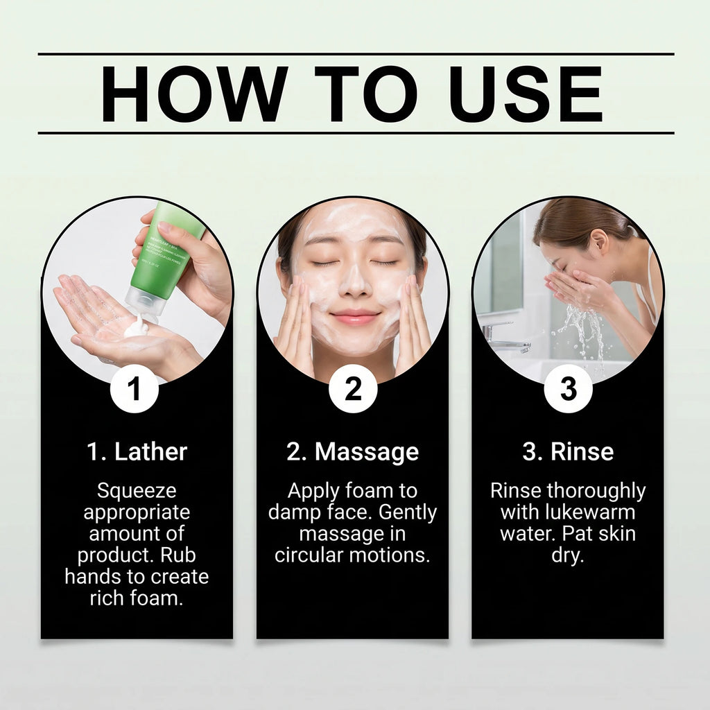 BHA Heartleaf Cleanser Oil Control Cleans Pores Refreshing Deep Facial Cleansing Creamy Rich Foam Exfoliating Face Cleanser 150g