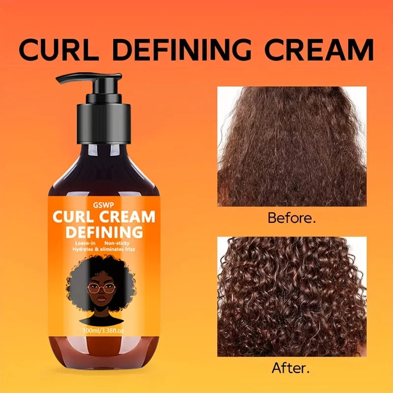 GSWP Curl-Defining Cream, Enhances Elasticity, and Effectively Controls Frizz. Featuring a Lightweight Texture. 100/200ml