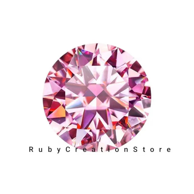Premium Exclusive High Quality Polished Pink Moissanite Loose Stone Cut VVS1 High Brilliance Fire for Jewelry Making All Sizes