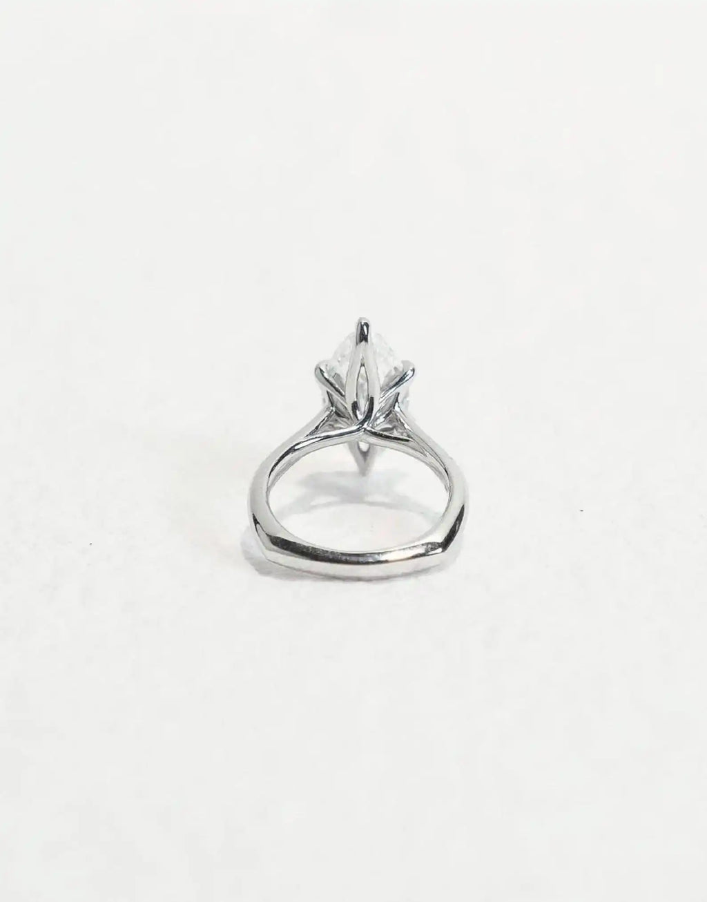 925 Sterling Silver Marquise Cut Solitaire Diamond Ring with Original Moissanite Diamond Fine Jewelry Gift for Women