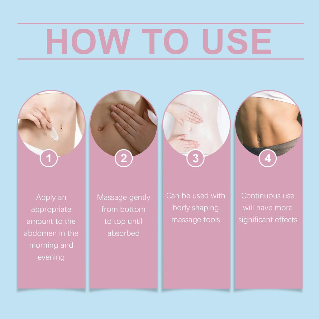 Oceaura 120g Firming Belly Cream Fat Burning Improve Sagging Skin Tighten Abdomen Slimming Lose Weight Abdominal Shaping Cream