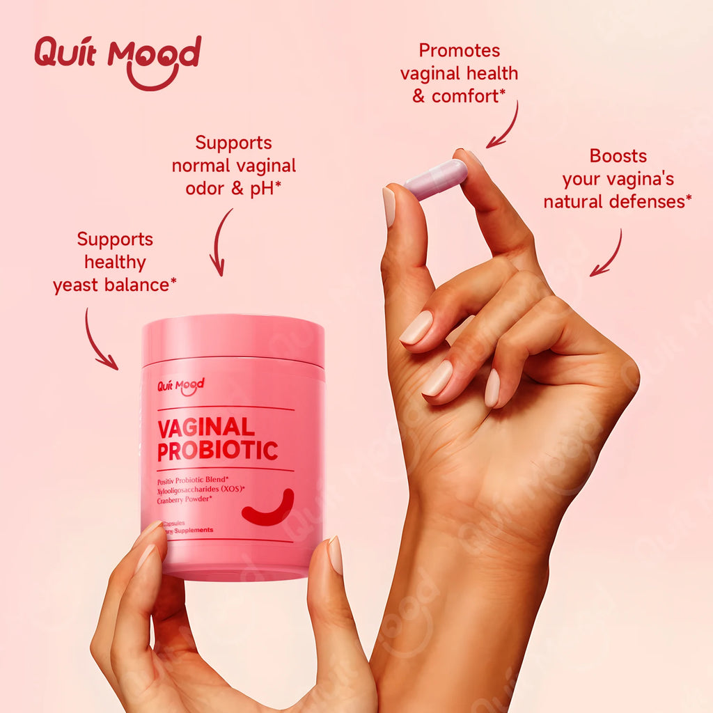 Quitmood Probiotics for Women Balance with Prebiotics, Women Probiotics with Cranberry Extract, 60 capsules women's Probiotics S