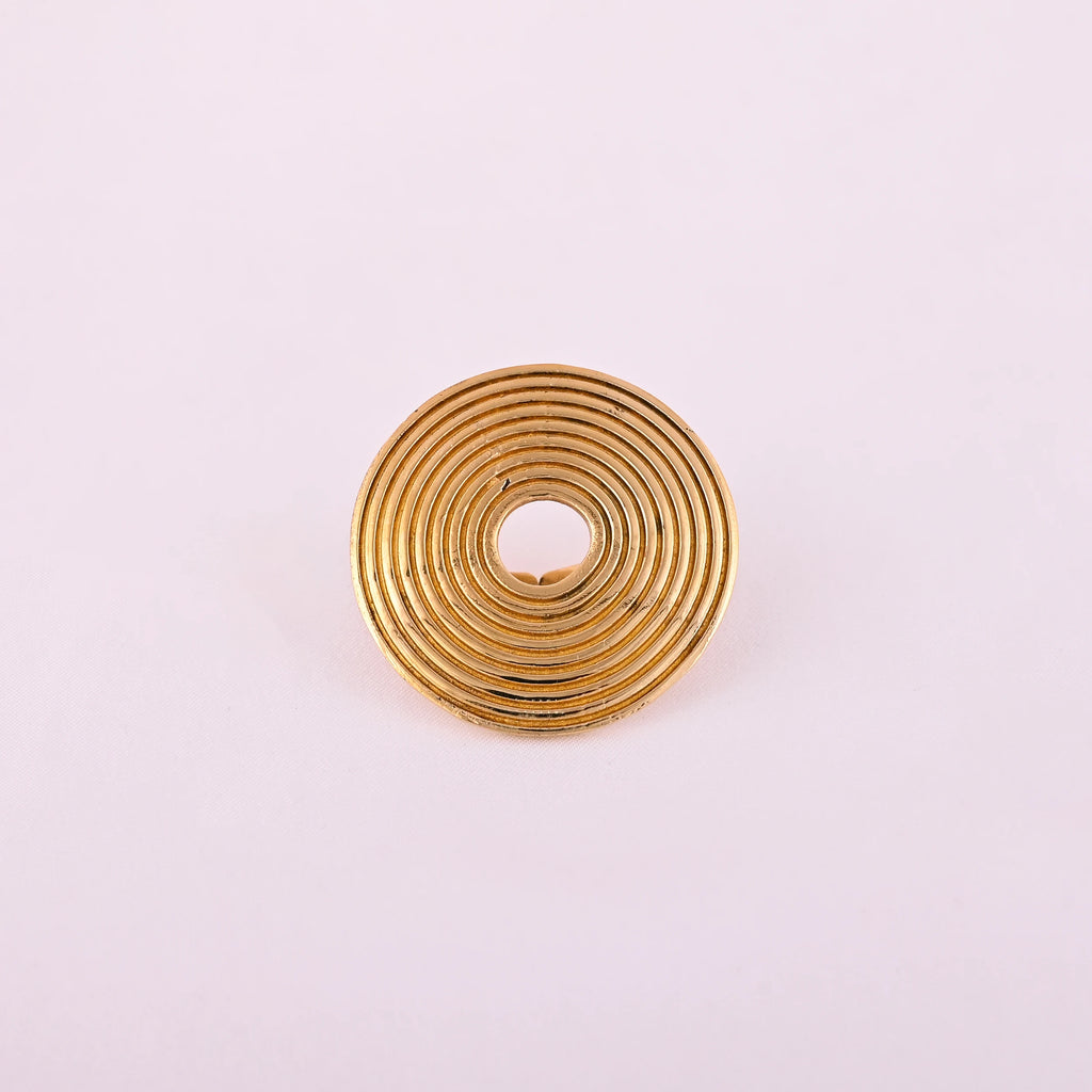 Stylish Spiral Brass Gold Plated Trendy Ring for Women LUXVORY Any Occasion