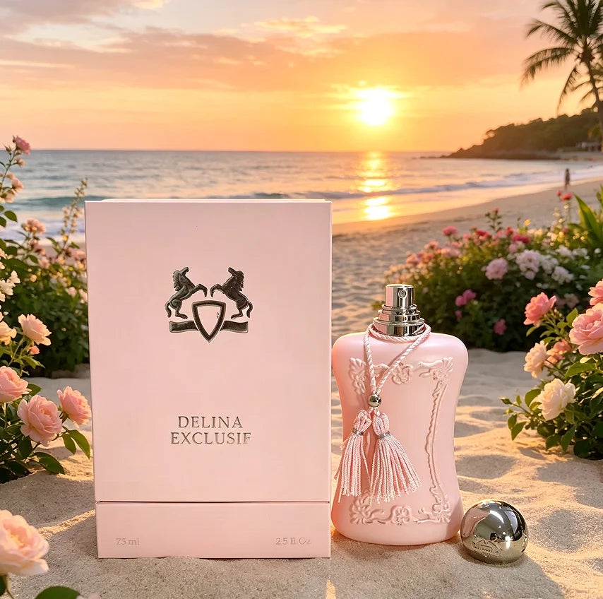 Charming perfume Delina Exclusive Rich Upgraded Luxury Edition Oriental Floral Fragrance Women's Fragrance 75ml, long-lasting sweet fragrance, elegant and unique fragrance, suitable for any venue