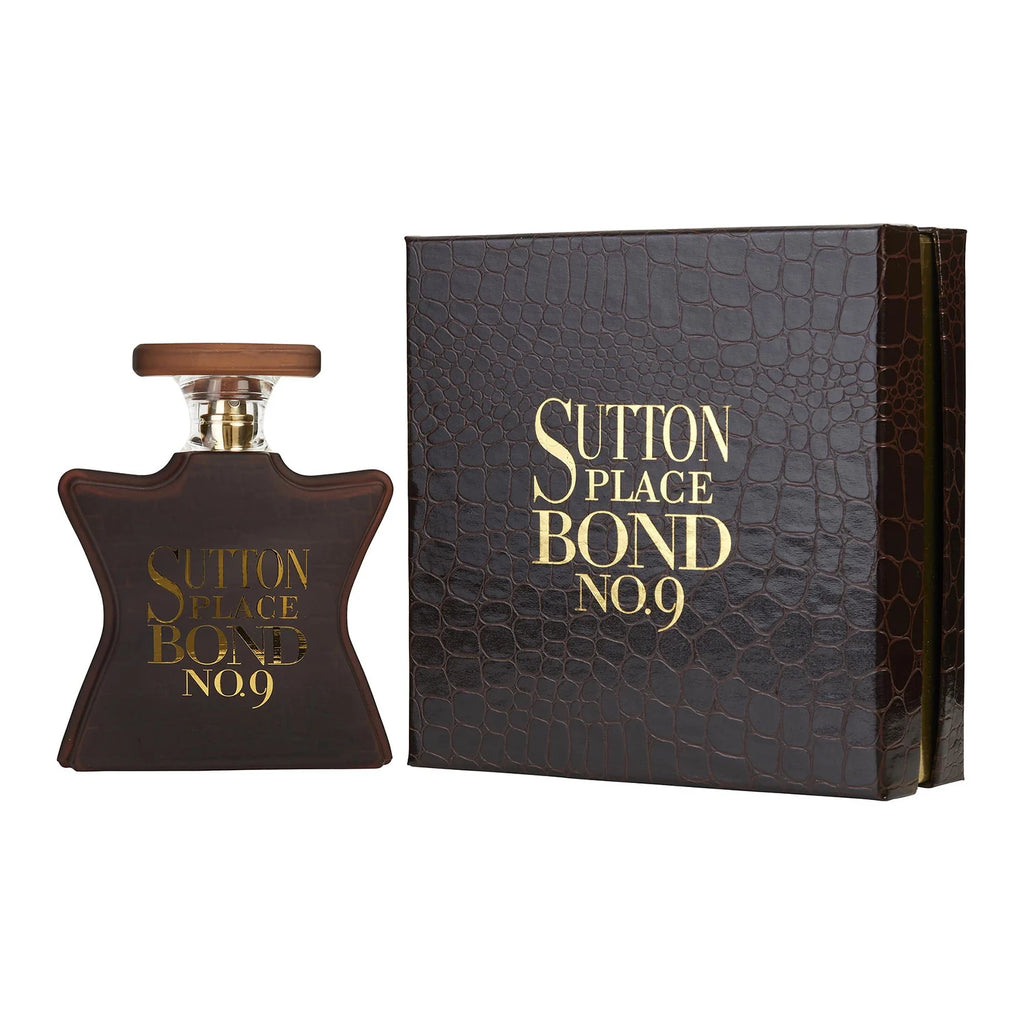 Bond No. 9 New York Sutton Place Eau de Parfum Spray for Men – Modern Woody, Spicy & Amber Aromatic Scent, Bergamot, Black Pepper & Sandalwood, Long-Lasting Luxury Fragrance, Perfect Gift, 3.4 fl oz / 100 ml