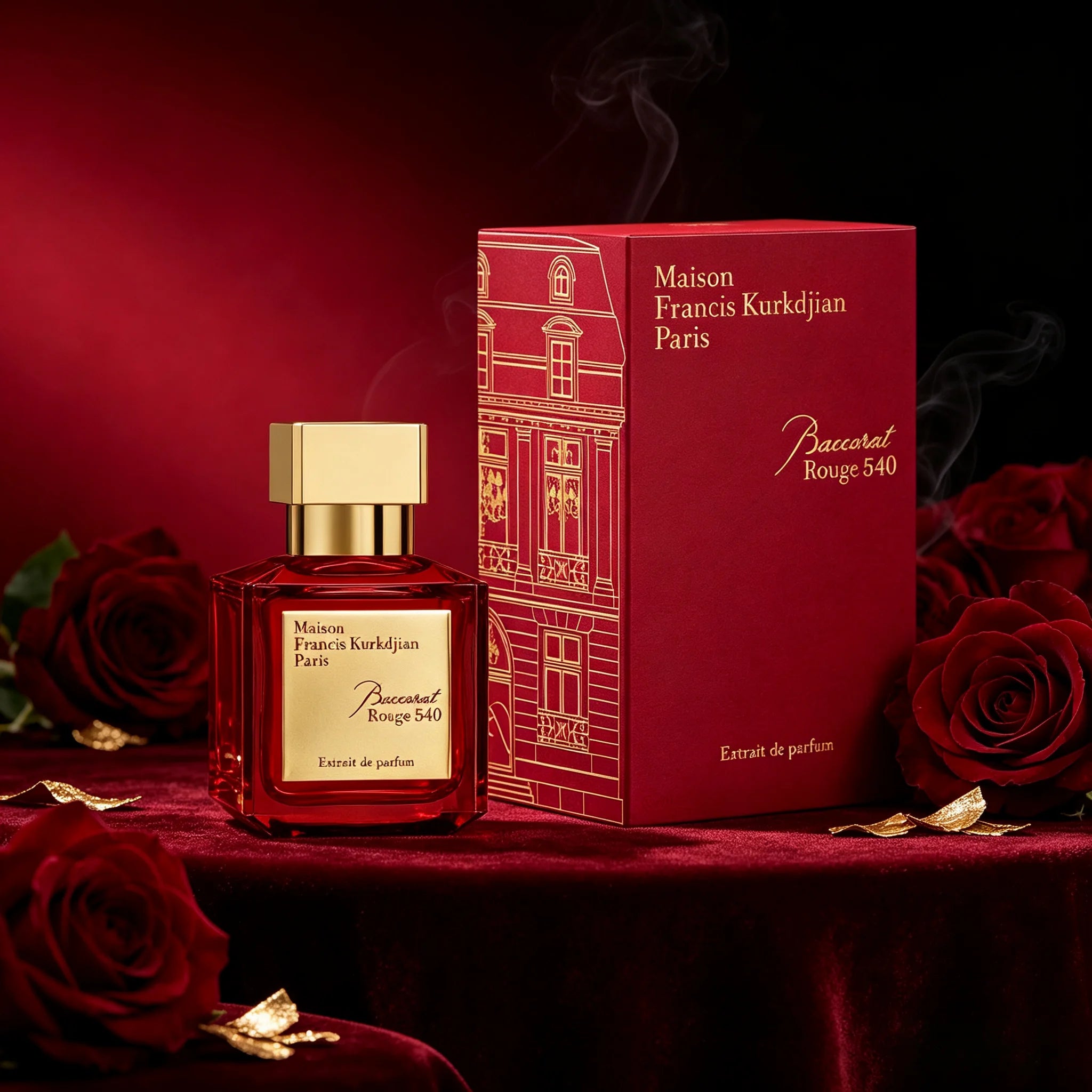 Maison Francis Kurkdjian Baccarat Rouge 540 Extrait De Parfum Spray for Unisex – Iconic Oriental Floral & Woody Scent, Bitter Almond, Saffron, Jasmine & Cedarwood, Long-Lasting Luxury Fragrance, Perfect Gift, 2.3 Fl oz / 70