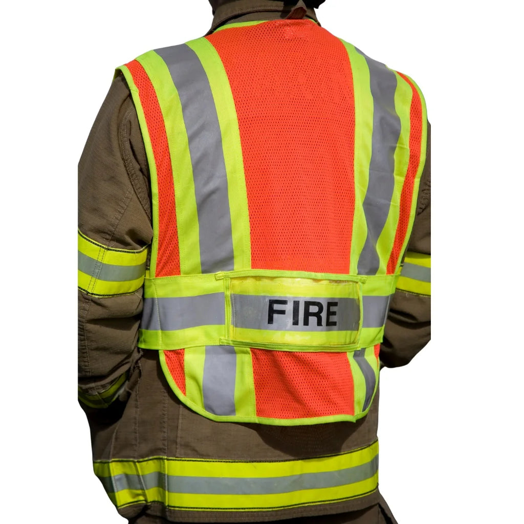 Custom Logo Hi-Vis Safety Vest with Reflective Pockets High Visibility Industrial Uniform Workwear for Construction