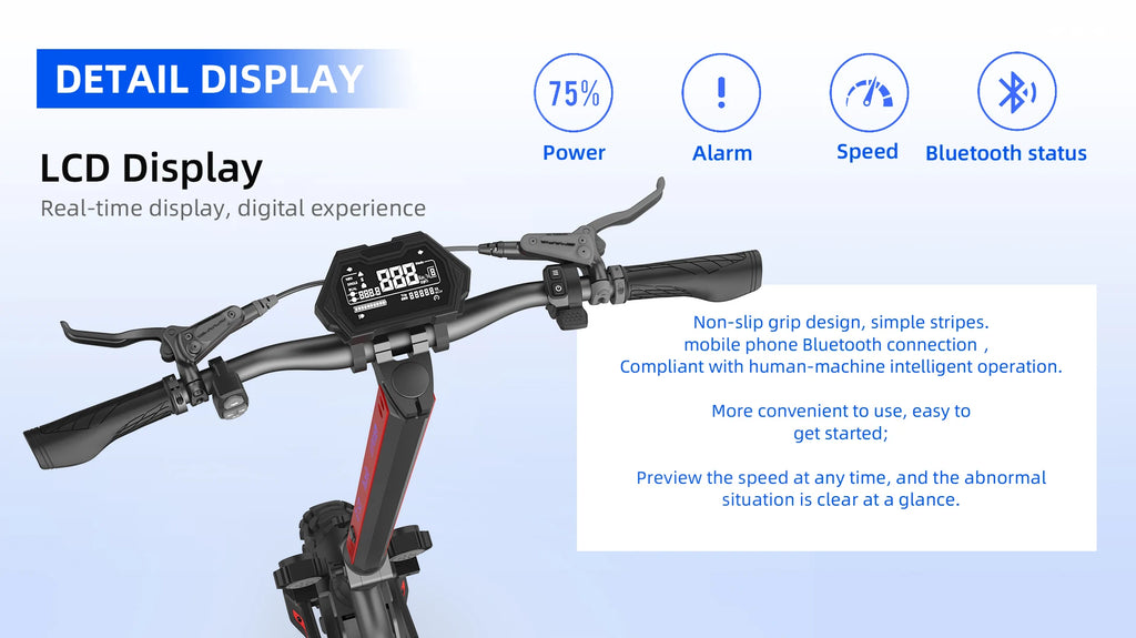 3-in-1(All-Terrain mode+Road mode+Ski mode) Snow Scooter 2000W 48V20Ah Snow Sled E-Scooter Sleigh Wheel Electric Scooter