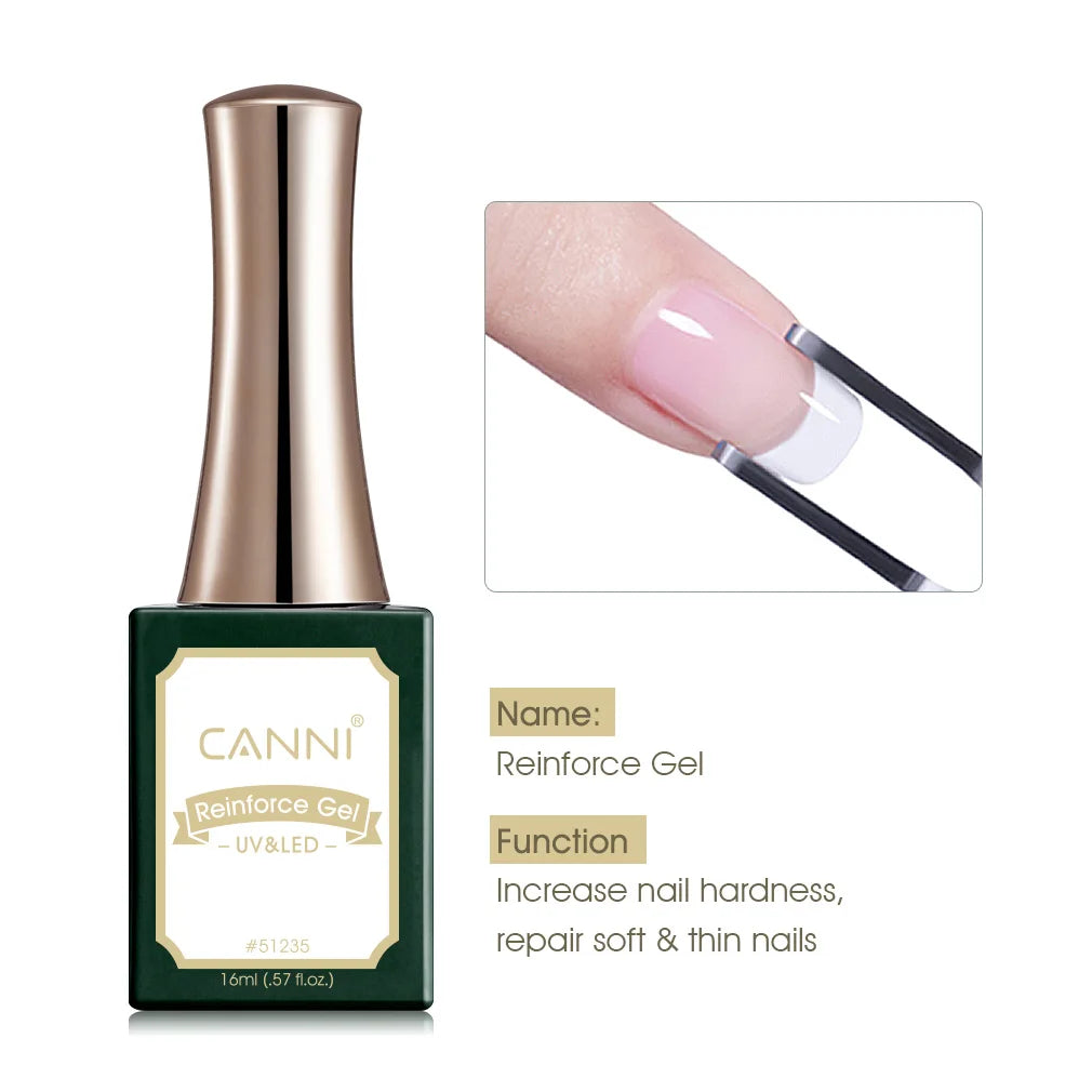 CANNI 16ml Nail Art Salon Professional Use Long-lasting High Glossy  Black Pink White Red Color Nail Gel Polish Enamel Lacquer