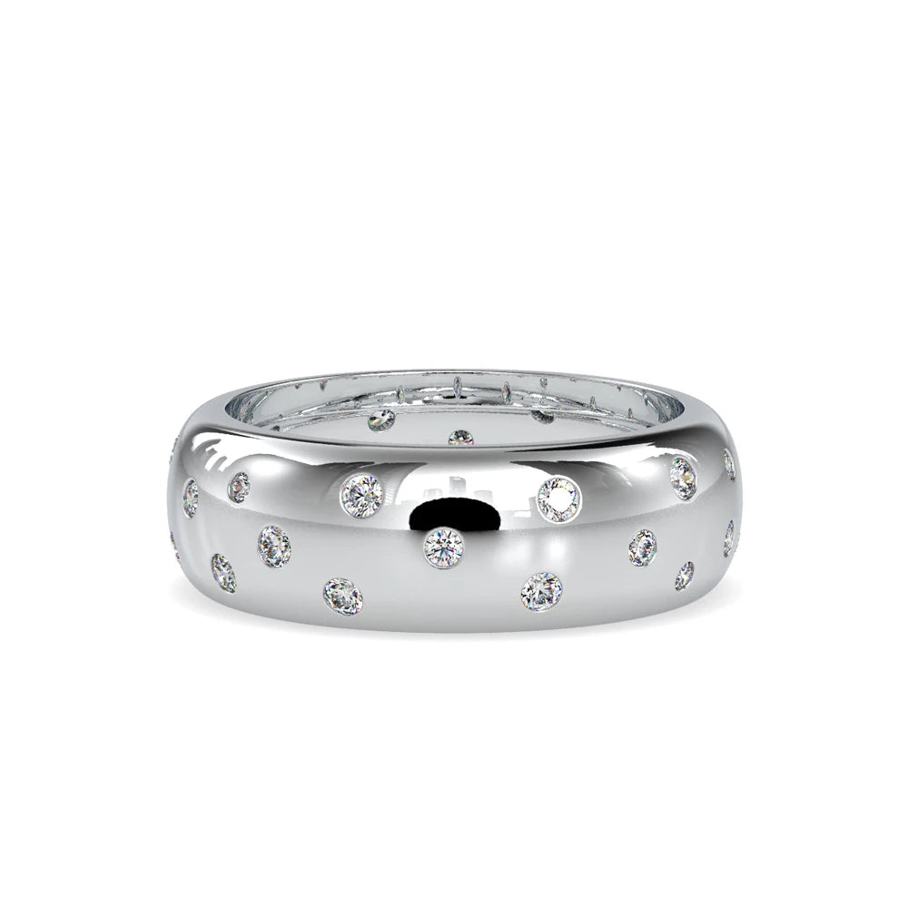 Perfect Handmade Brilliant Cut Lab Grown Diamond Engagement Ring 30 Total Diamonds VS-VVS Clarity Luxury Style Silver Plated