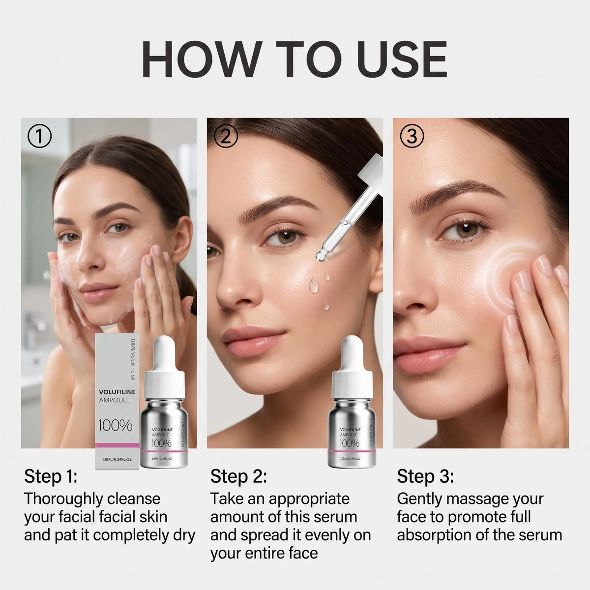 Volufiline Hyaluronic Acid Ampoule Essence Deep Hydration Smoothing Texture Strengthening Barrier Boosting Elasticity Diminishing Fine Lines Revitalizing Serum