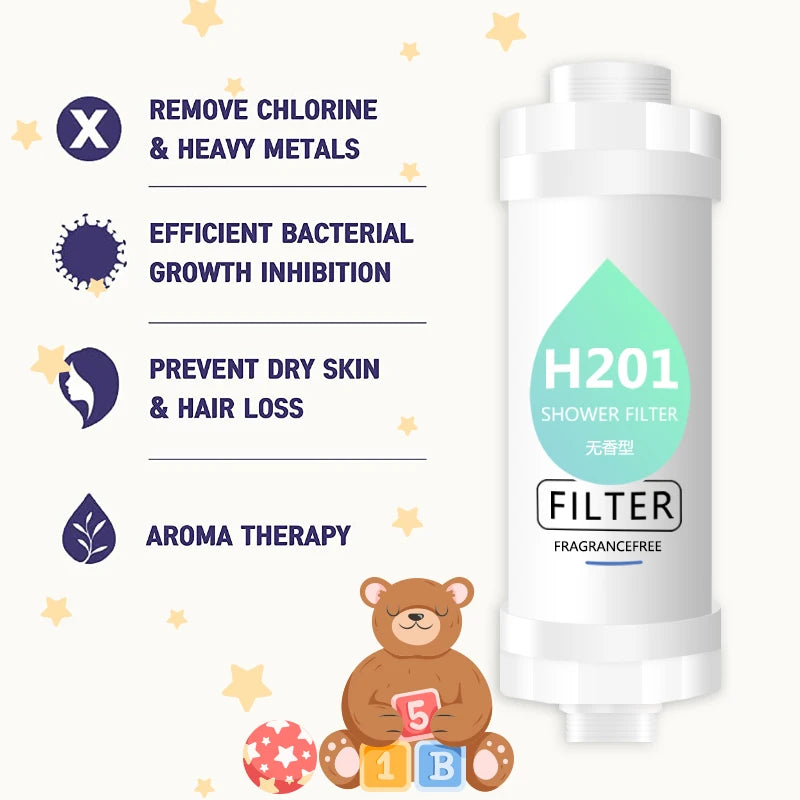 New Shower Filter Shower Head Filter,Soft Hair/ Skin Chlorine Removal,Bathroom Accessories