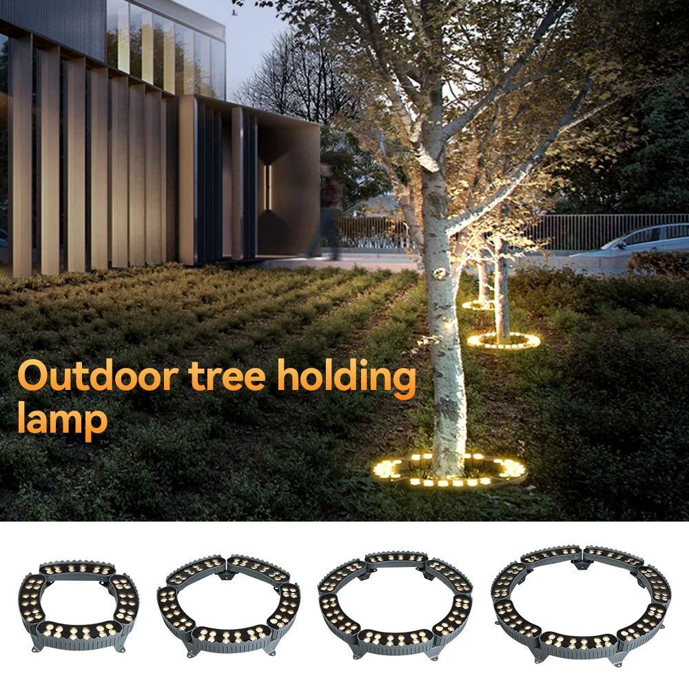 Outdoor LED Lawn Spotlights RGB Tree Holding Light IP65 Waterproof Landscape Lighting Lamp for Garden Path Large Tree Decor Lamp