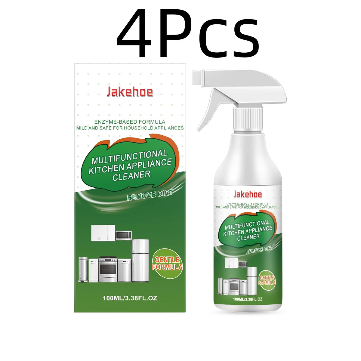 Jakehoe Kitchen Appliance Cleaner Powerful Decontamination Deep Stain Removal Refresh Kitchen Odors Multi Purpose Kitchen Spray