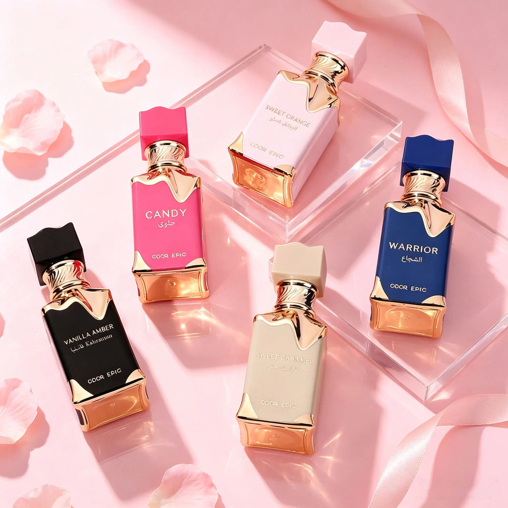 5 Pcs Arabian Eau De Parfum Gift Set Multi‑Scent 30ml Each Unisex Sweet Fruity Vanilla Amber Perfume Long Lasting Oriental Fragrance Natural Spray Collection Kit For Women