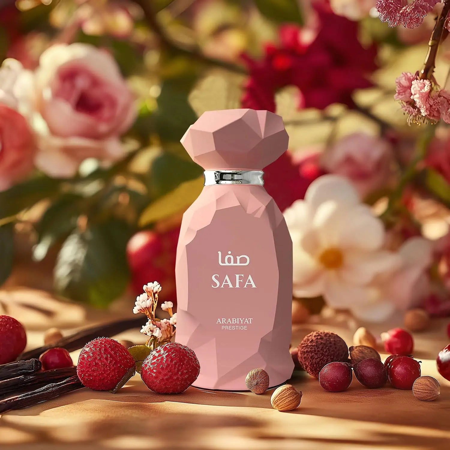 Arabiyat Prestige Safa Eau de Parfum Spray for Women – Elegant Floral, Sweet Fruity & Musk Scent, Long-Lasting Premium Arabian Fragrance, Perfect Gift, 3.4 fl oz / 100 ml