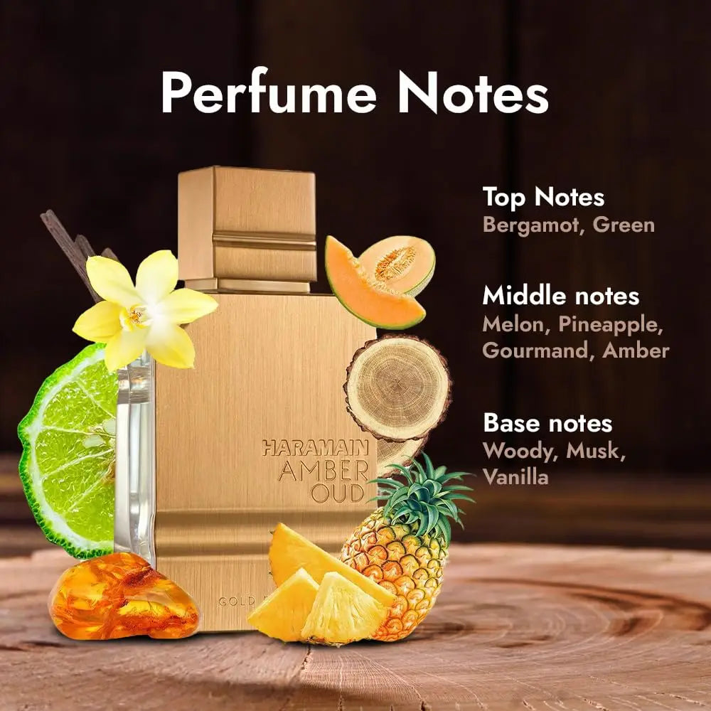 Al Haramain Amber Oud Gold Edition Eau De Parfum Spray for Unisex – Warm Amber, Sweet Vanilla & Oud Scent, Powerful Long-Lasting Sillage, Perfect Eid & Anniversary Gift, 2 Fl oz / 60 ml