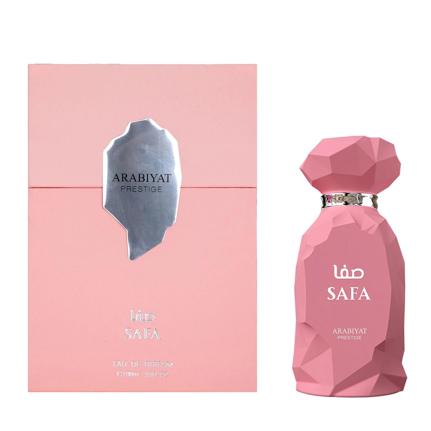 Arabiyat Prestige Safa Eau de Parfum Spray for Women – Elegant Floral, Sweet Fruity & Musk Scent, Long-Lasting Premium Arabian Fragrance, Perfect Gift, 3.4 fl oz / 100 ml