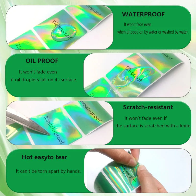 1Rolls 40x30mm White Multicolor Thermal Labels, Compatible With Phomemo M200/M210/M110/M120/M108/P50/P80 Label Printer