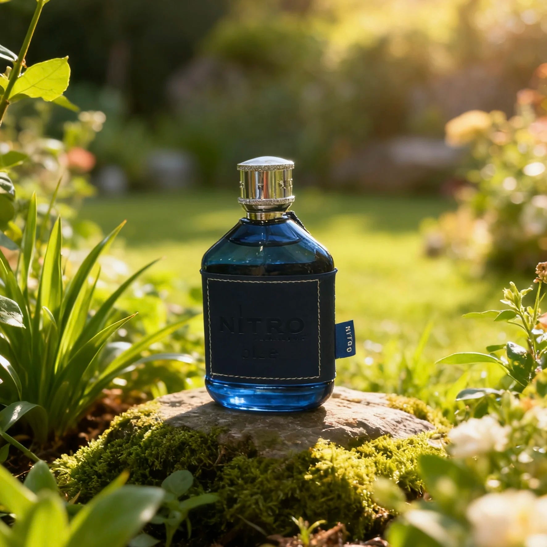 Dumont Nitro Blue Eau De Parfum - Uplifting Floral & Woody Fragrance - 3.4 Fl Oz