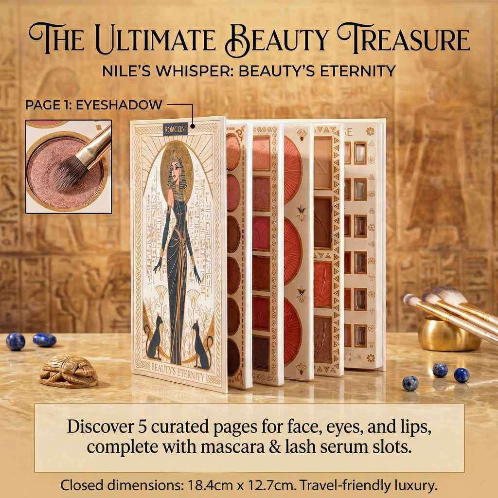 5-Page All-in-One Makeup Book Eye Shadow Powder Blusher High Gloss Powder Facial Mask Lip Gloss Mascara Essence Eye Black