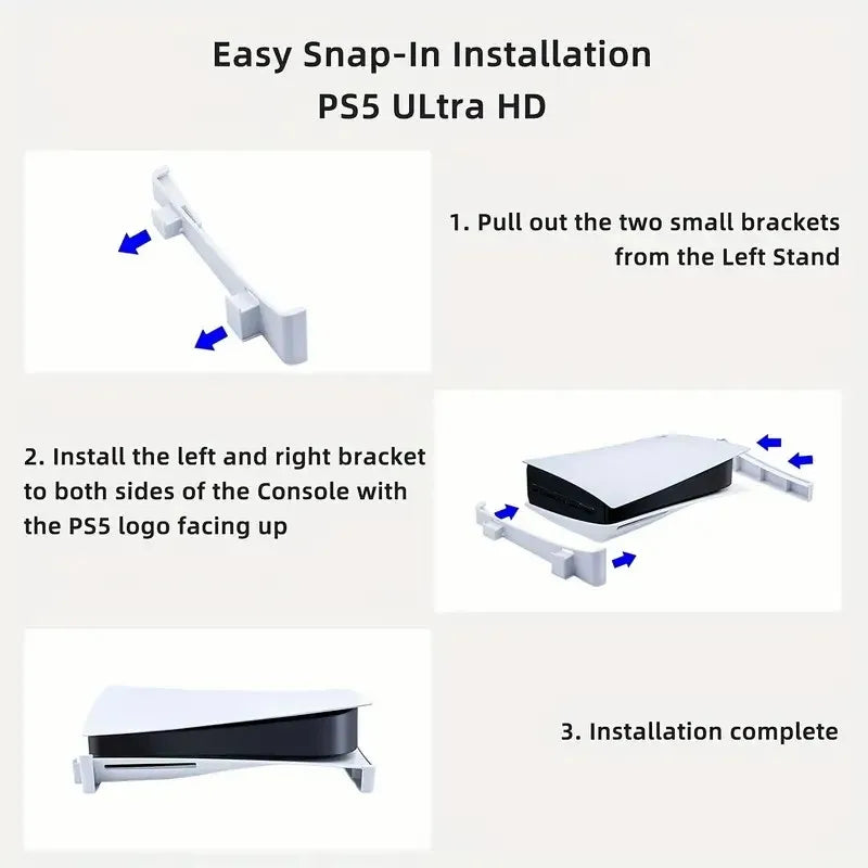 Horizontal Stand for PS5, Base Stand Accessories Compatible with Playstation 5 Disc & Digital Editions