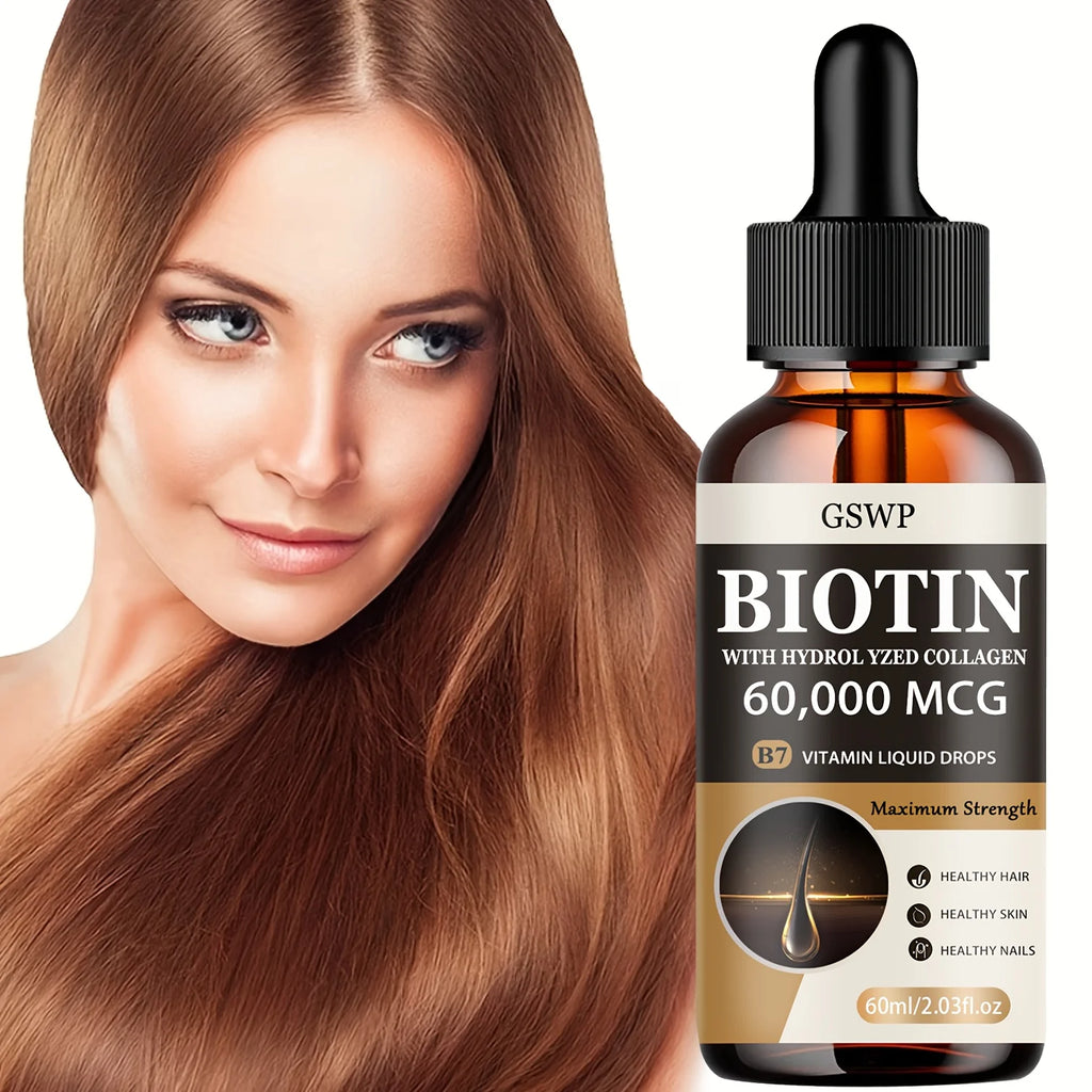 GSWP Biotin & Collagen Essential Oil - Repair Dry Hair, Deep Moisturizing, Revitalizes Hair's Beauty.60/120ml