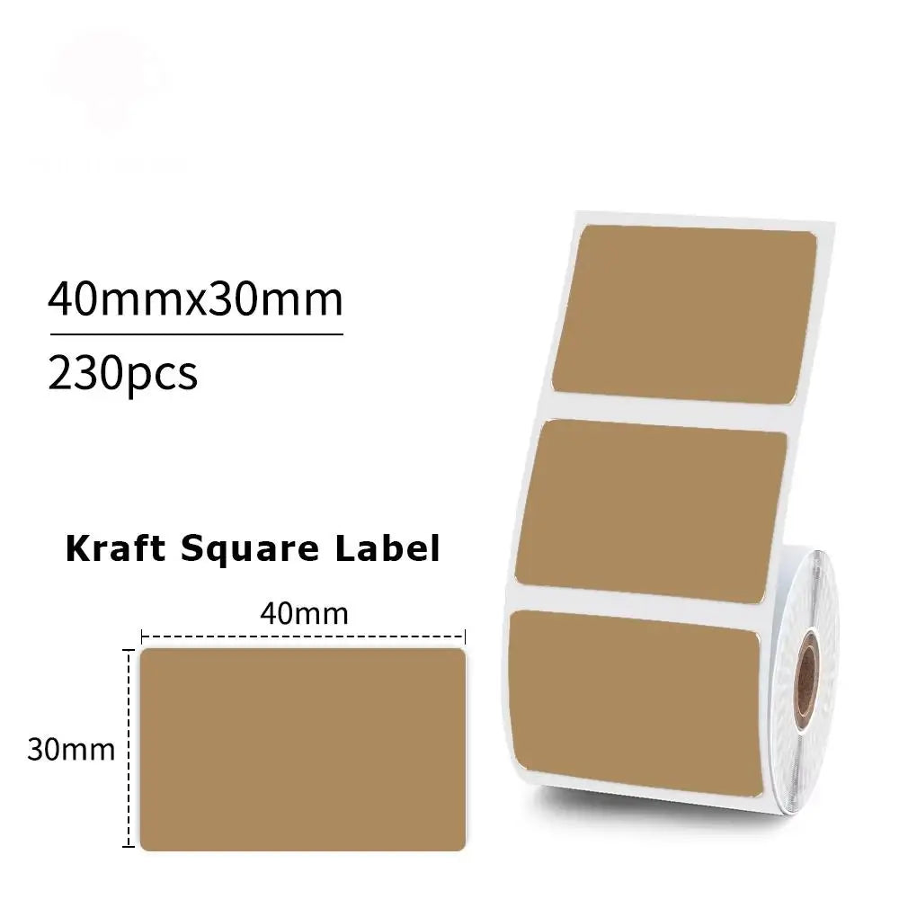 1Rolls 40x30mm White Multicolor Thermal Labels, Compatible With Phomemo M200/M210/M110/M120/M108/P50/P80 Label Printer