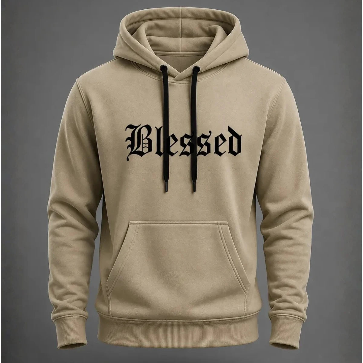 Kangaroo Blessed Hoodie with Pocket and Hoodie Premium Cool Windbreaker Unisex MC1-EST548