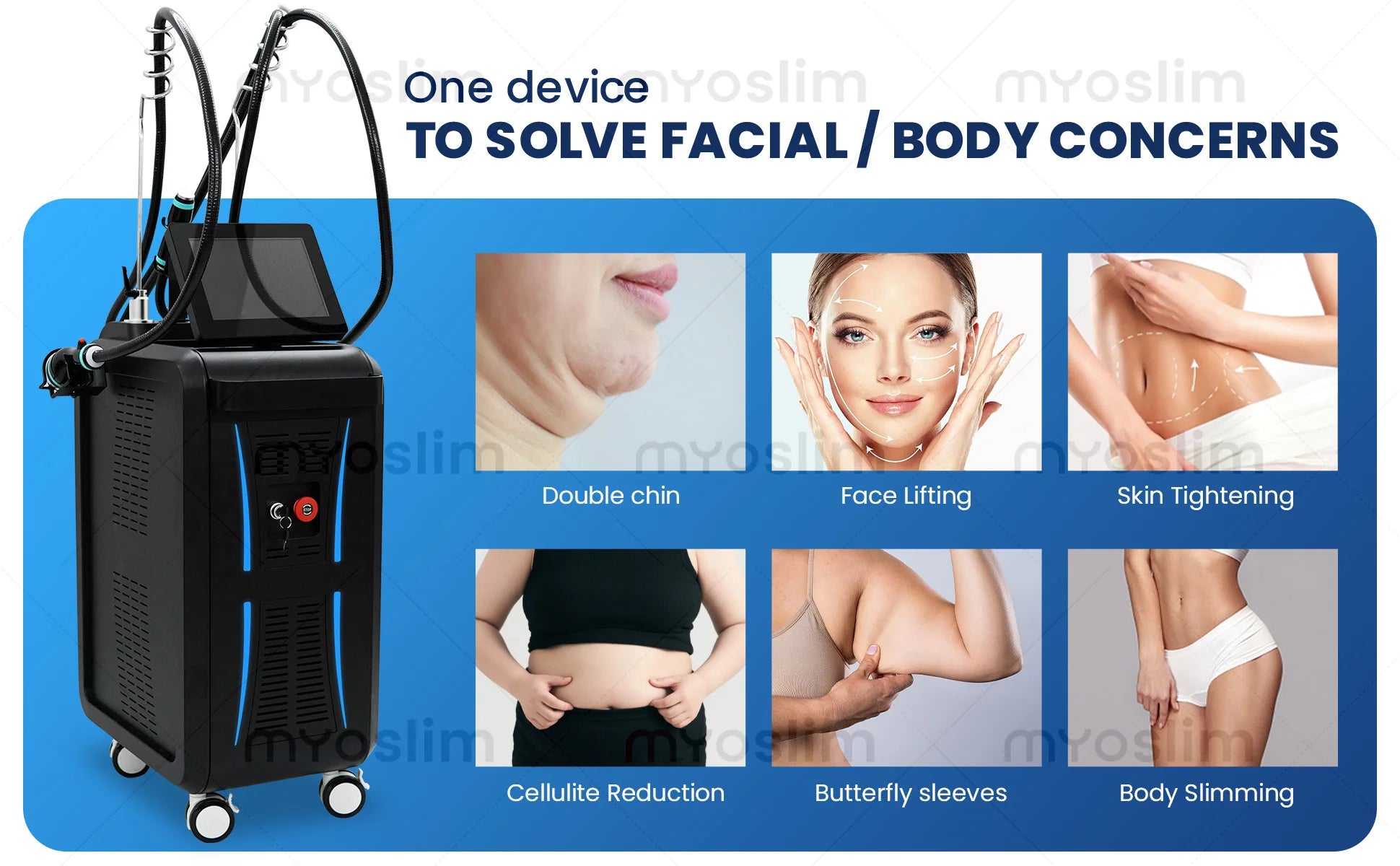 Professional Non Invasive Cold Wave Shaping EMS RF Fat Reduction Equipment for Body Contour Slimming