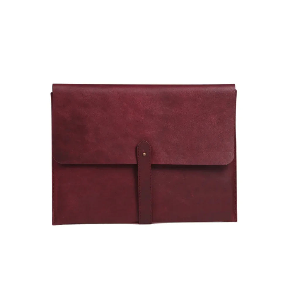 Modern Customizable Laptop Case Genuine Leather Durable Protective Cover Business Luxury Premium Stylish for Daily Use